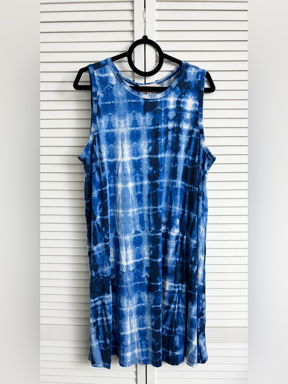 Philosophy Women’s Blue Tie-Dye Sleeveless Shift Dress, Size: 1X, NWT